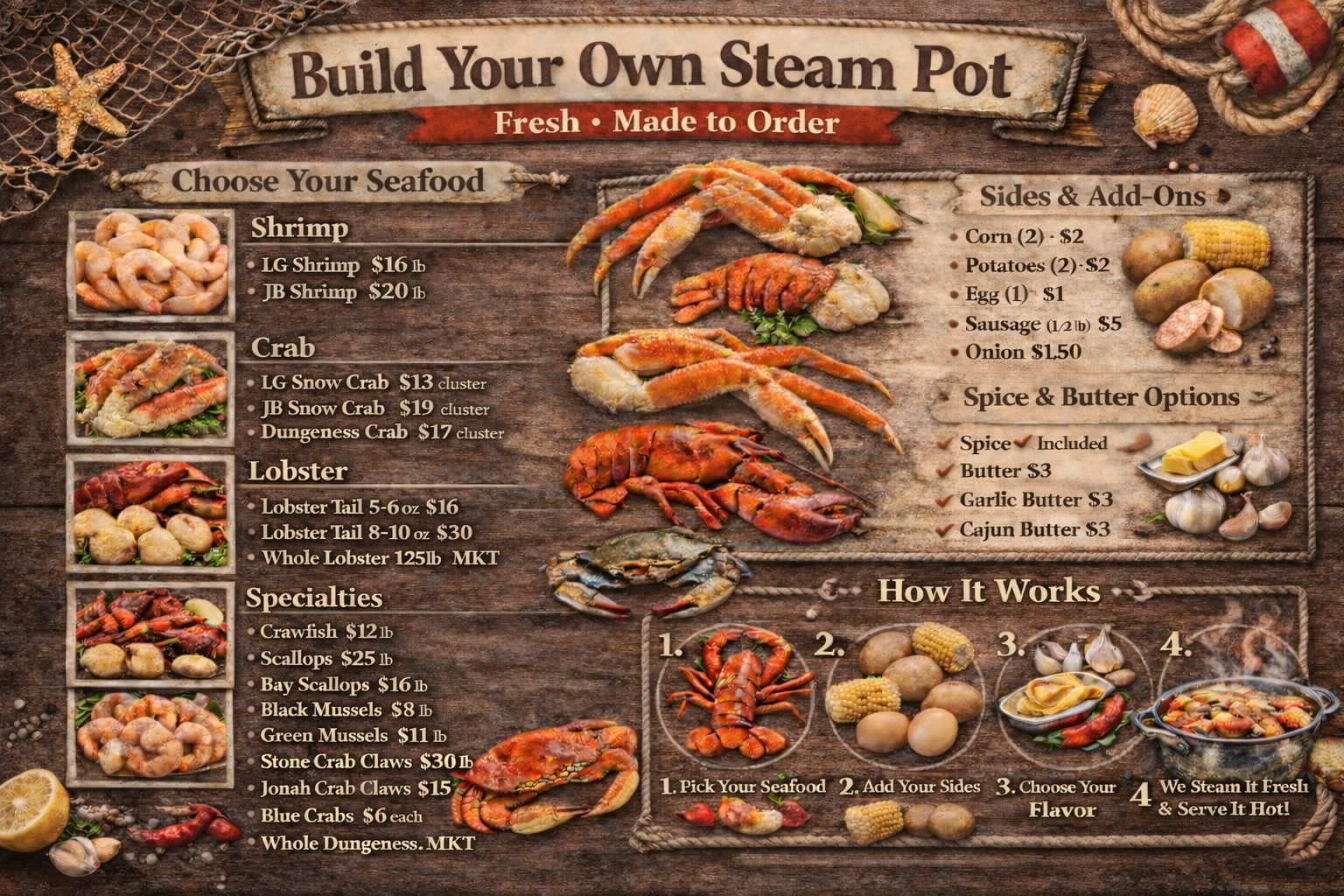 Build Your Own Steampot Maryland